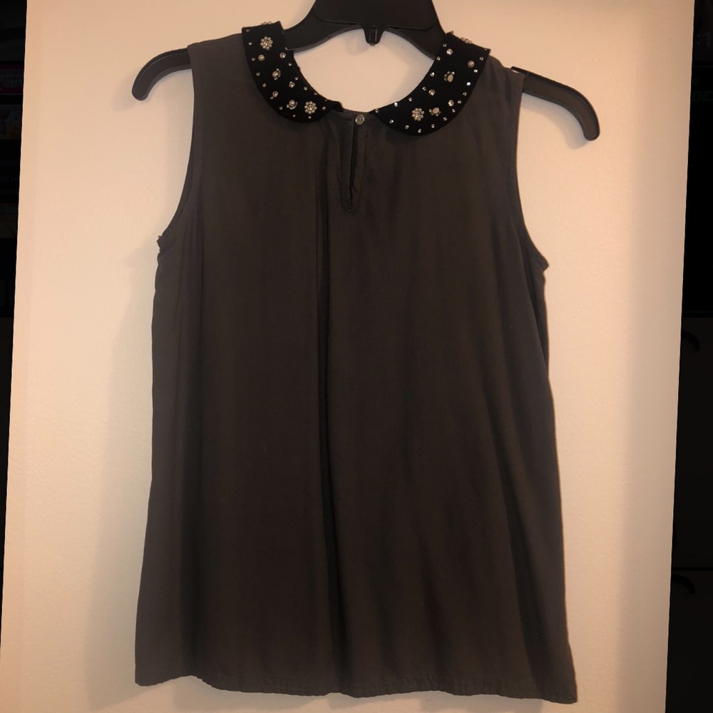 Grey Sleeveless Shirt